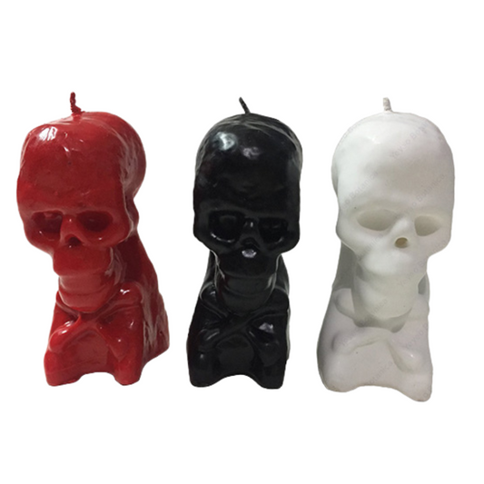 Skull-Calavera Candle